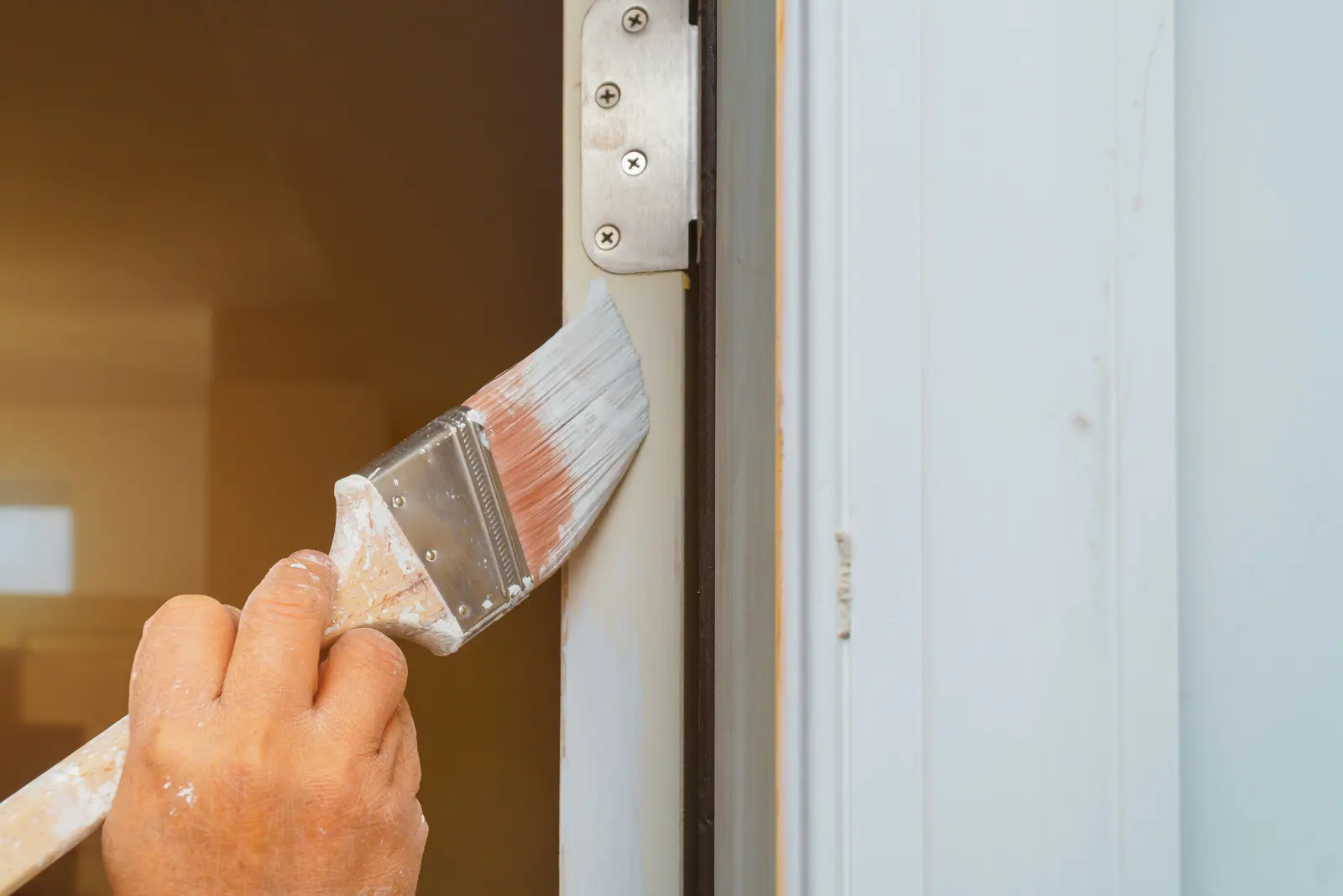Window frame painting service image