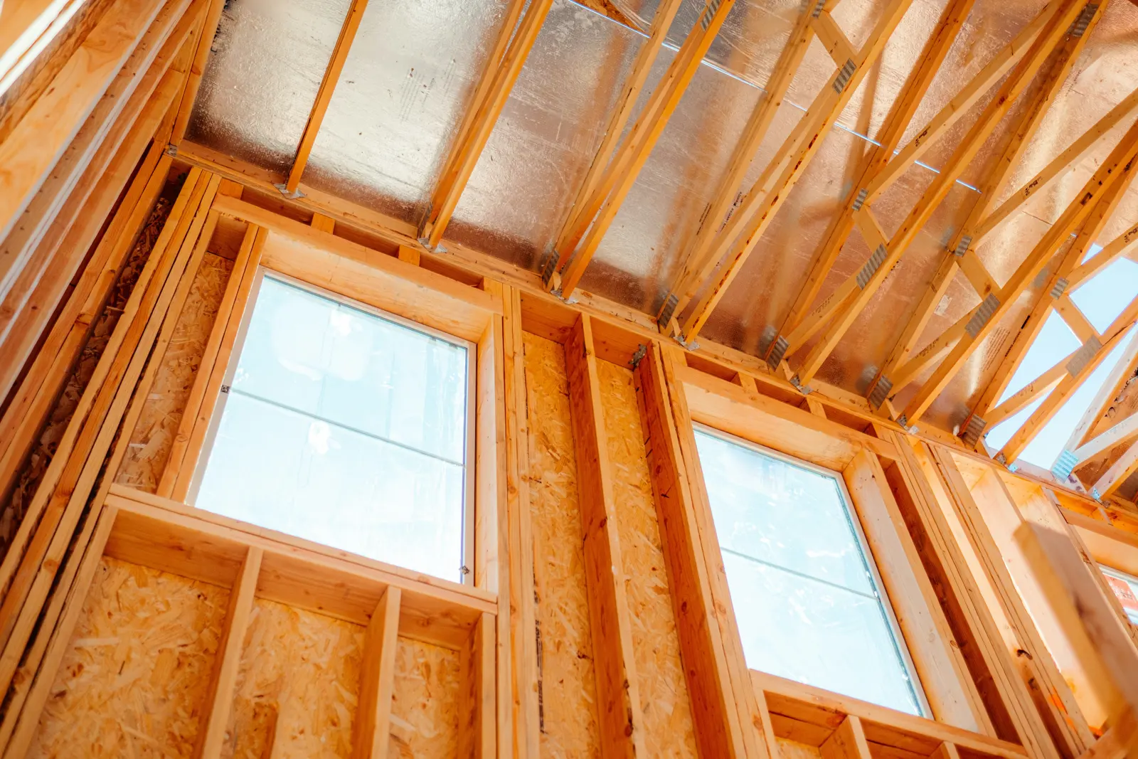 Stud wall construction service image
